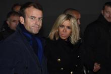 Le président Emmanuel Macron et son épouse Brigitte au Havre, le 4 novembre 2017