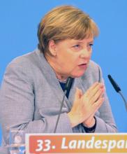 La chancelière allemande Angela Merkel, le 25 novembre 2017 à Kühlungsborn, dans le nord-est de l'Al