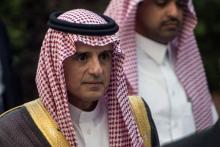 Le chef de la diplomatie saoudienne Adel al-Jubeir à la réunion de la Ligue arabe au Caire, le 19 no
