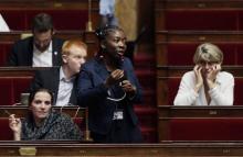 La députée La France insoumise, Danièle Obono, s'exprime le 25 octobre 2017 à l'Assemblée nationale 