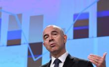 Le commissaire européen à la Fiscalité et aux Affaires économiques, Pierre Moscovici, le 9 novembre 