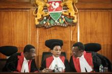 Les juges de la Cour suprême du Kenya, le 14 novembre 2017