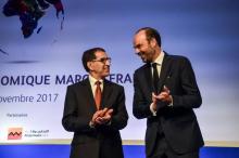 Le Premier ministre français Edouard Philippe (D) et son homologue marocain Saadeddine al-Othmani ap