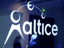 Le logo du groupe Altice le 21 mars 2017