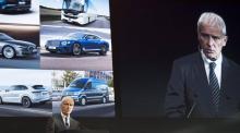 Le patron de Volkswagen, Matthias Müller, lors d'un forum sur l'automobile organisé à Sindelfingen, 