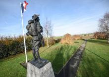 Mémorial australien de la Première Guerre mondiale à Bullecourt (Pas-de-Calais), le 18 novembre 2017