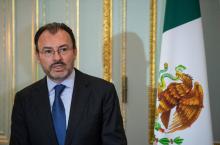 Luis Videgaray, ministre mexicain des Affaires étrangères à Londres, le 19 octobre 2017