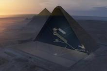 La pyramide de Khéops, le 31 août 2016 à Gizeh, en Egypte