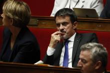 L'ancien Premier ministre Manuel Valls le 17 octobre 2017 à l'Assemblée nationale à Paris