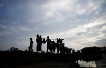 Des Rohingyas arrivent dans le district d'Ukhia au Bangladesh le 2 novembre 2017