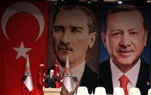 Le président turc Recep Tayyip Erdogan prononce un discours à Ankara, le 17 novembre 2017