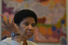 La responsable de la condition féminine à l'ONU, Phumzile Mlambo-Ngcuka, le 29 août 2014 à Sydney