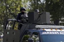 Des policiers mexicains à Toluca, le 18 février 2014