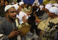 Des soufis au Caire le 21 avril 2009