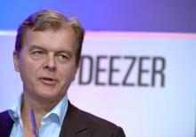 Hans-Holger Albrecht, directeur général de Deezer, à Paris le 22 septembre 2015