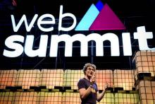 Paddy Cosgrave, l'organisateur du Web Summit, lors de l'édition précédente, le 7 novembre 2016