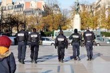 Une patrouille de police à Paris, le 14 novembre 2017