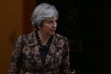 La Première ministre britannique Theresa May à Londres, le 20 novembre 2017