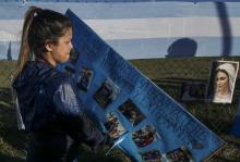 Malvina Vallejos, la soeur d'un des 44 membres d'équipage du sous-marin argentin disparu dans l'Atla