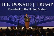 Discours de Donald Trump lors du sommet annuel annuel du forum de l'Asie-Pacifique (Apec), à Danang 
