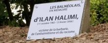 La nouvelle stèle en hommage à Ilan Halimi.