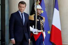 Le président de la République Emmanuel Macron le 8 juin 2017 à l'Elysée à Paris
