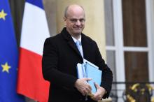 Le ministre de l'Education Jean-Michel Blanquer, le 13 décembre 2017 à l'Elysée à Paris