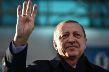 Le président turc Recep Tayyip Erdogan, le 15 décembre 2017 Istanbul