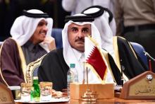 L'émir du Qatar cheikh Tamim ben Hamad al-Thani assiste au sommet du Conseil de coopération du Golfe