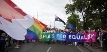 Un gay pride à Vienne, le 17 juin 2017
