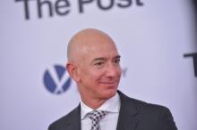 Jeff Bezos, président et fondateur du géant américain du commerce en ligne Amazon le 14 décembre 201