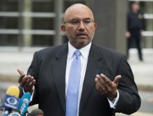 Eduardo Balarezo, avocat du narcotrafiquant présumé Joaquin Guzman "El Chapo", à New York le 8 novem