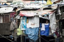 Un bidonville à Manille, le 16 juillet 2017