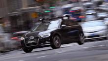 Une voiture de la marque Audi dans les rues de Sydney, le 8 mars 2017