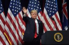 Le président américain Donald Trump, le 15 décembre 2017 à Quantico, en Virginie