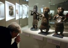Des statues provenant du Bénin exposées au musée du quai Branly à Paris