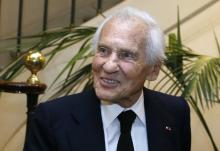 L'écrivain et académicien Jean d'Ormesson, le 24 octobre 2013 à Paris