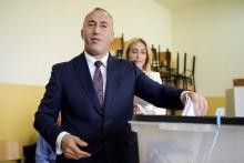 L'ex-guérillero Ramush Haradinaj, à la tête d'une coalition d'anciens commandants de l'armée de libé