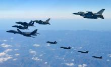 Exercice militaire conjoint des forces américaines et sud-coréennes au-dessus de la Corée du Sud sur