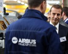 Guillaume Faury, futur numéro deux d'Airbus, lors de l'inauguration d'une usine à Dugny, près de Par