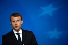 Le président français Emmanuel Macron, à Bruxelles le 20 octobre 2017