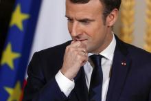 Emmanuel Macron, le 10 décembre 2017 à l'Elysée