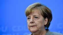 La chancelière allemande Angela Merkel, lors d'une réunion de son parti la CDU, à Berlin, le 18 déce