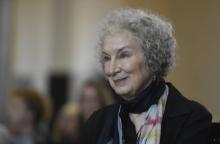 La romancière canadienne Margaret Atwood, le 17 octobre 2017 à Prague