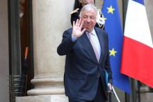 Le président du Sénat Gérard Larcher sort de l'ELysée à Paris, le 20 novembre 2017