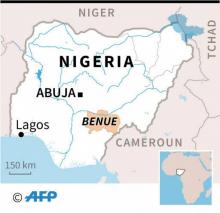 Carte du Nigeria localisant l'Etat de Benue