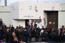 Le centre pénitentiaire de Borgo où deux surveillants ont été blessés par des détenus, le 19 janvier 2018 en Corse