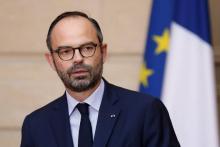 Le premier ministre français Edouard Philippe, à Paris le 17 janvier 2018, a annoncé que la France retirait sa candidature à l'organisation de l'Exposition universelle de 2025 dans une lettre officiel