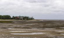 La baie d'Apalachicola en Floride photographiée en septembre 2017 et vidée par l'ouragan Irma