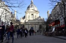 L'université de la Sorbonne à Paris le 16 février 2010